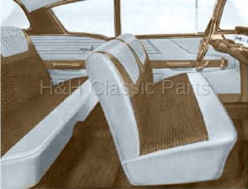 Gold/Silver Seat Cover Set | 1958 Biscayne | CARS Inc | 16378
