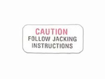 Jim Osborn Reproductions - Jack Base Caution Decal - Image 1