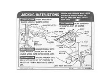 Jim Osborn Reproductions - Jack Instruction Decal - Image 1
