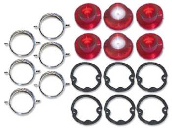 H&H Classic Parts - Taillight Lens Kit with Trim - Image 1