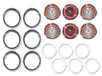 H&H Classic Parts - Taillight Lens Kit with Trim - Image 1