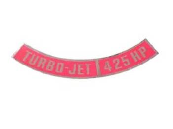 Jim Osborn Reproductions - Turbo-Jet 425HP Air Cleaner Decal - Image 1