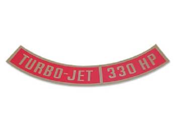 Jim Osborn Reproductions - Turbo-Jet 330HP Air Cleaner Decal - Image 1