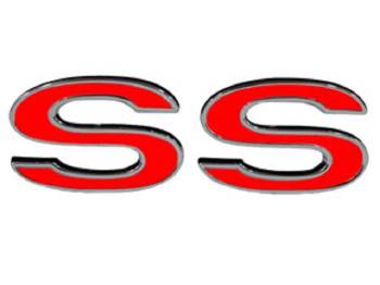 Trim Parts - SS Fender Emblem Red (2 per Car Required) - Image 1