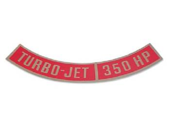 Jim Osborn Reproductions - Turbo-Jet 350HP Air Cleaner Decal - Image 1