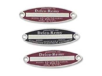 Gene Smith Reproductions - Delco Serial Number Tag Set - Image 1