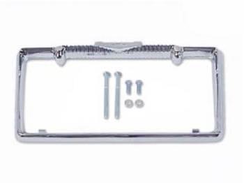 Danchuk MFG - Accessory Rear License Plate Frame Silver - Image 1