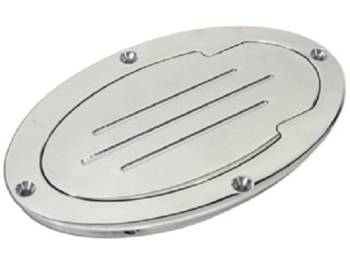 Classic Performance Products - Oval Polished Fuel Door - Image 1