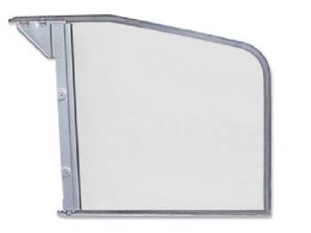 H&H Classic Parts - Door Window Chrome Frame with Glass RH - Image 1