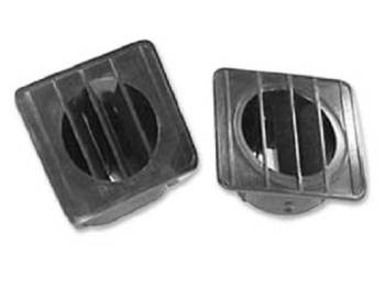 H&H Classic Parts - Dash Defroster Outlets (Black) - Image 1