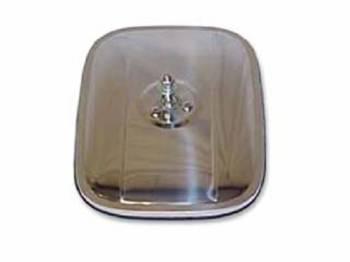 H&H Classic Parts - Mirror Head Square Stainless Steel - Image 1