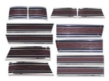 H&H Classic Parts - Complete Lower Side Molding Kit with Woodgrain - Image 1