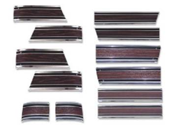 H&H Classic Parts - Complete Lower Side Molding Kit with Woodgrain - Image 1