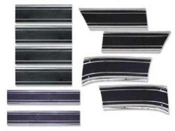 Complete Lower Side Molding Kit with Black | 1969-72 Chevy Blazer or GMC Jimmy | H&H Classic Parts | 6943