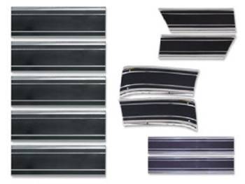 Complete Lower Side Molding Kit with Black | 1969-72 Chevy or GMC Suburban | H&H Classic Parts | 6945