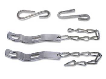 H&H Classic Parts - Tailgate Chains (Stainless) - Image 1