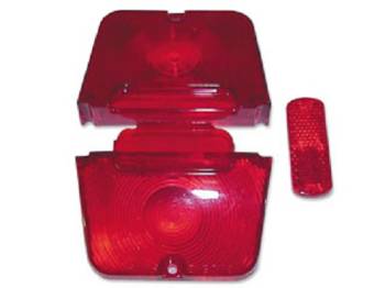 Trim Parts - Taillight/Red Backup Light Lens Set - Image 1