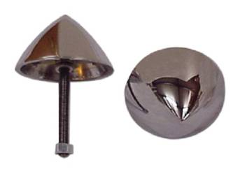 Danchuk MFG - Chrome Bumper Bullets (Smoothie) - Image 1