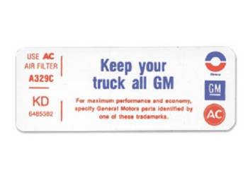 Jim Osborn Reproductions - Keep Your Truck All GM Decal - Image 1
