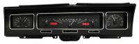 Classic Impala, Belair, & Biscayne Parts - Dakota Digital - Dakota Digital VHX Gauge System Black Alloy Red