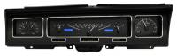 Classic Impala, Belair, & Biscayne Parts - Dakota Digital - Dakota Digital VHX Gauge System Black Alloy Blue