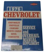 Classic Camaro Parts - DG Automotive Literature - Shop Manual Supplement
