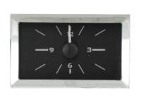 Dakota Digital Gauge Systems - Dakota VHX Gauge Kits - Dakota Digital - Dakota Digital VHX Gauge System Clock Black Alloy White