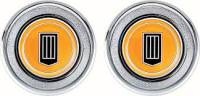 Emblems - Door Panel Emblems - OER (Original Equipment Reproduction) - Door Panel Emblems Orange
