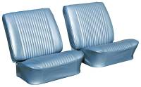 Front Seat Covers Light Blue