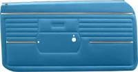 Interior Soft Goods - Door Panel Sets - Distinctive Industries - Front Door Panels Medium Blue