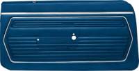Interior Soft Goods - Door Panel Sets - Distinctive Industries - Front Door Panels Dark Blue