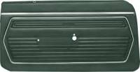 Interior Soft Goods - Door Panel Sets - Distinctive Industries - Front Door Panels Dark Green