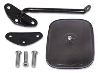 Outside Mirror Parts - Outside Mirror Kits - H&H Classic Parts - Square Mirror Kit LH Black
