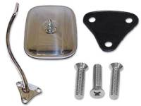 Outside Mirror Parts - Outside Mirror Kits - H&H Classic Parts - Square Mirror Kit LH Chrome