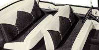Interior Soft Goods - Door Panel Sets - CARS - Charcoal/Ivory Side Panel