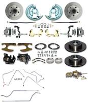 Brake Parts - Disc Brake Conversion Kits - H&H Classic Parts - 4-Wheel Power Disc Brake Kit