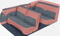 Coral/Gray Seat Cover