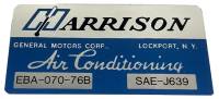 Harrision AC Evaporator Box Decal