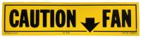 Caution Fan Decal