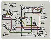 Emission Decal at Hose ROuting