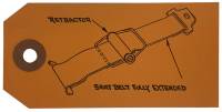 Seat Belt Retractor Instruction Tag