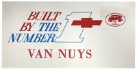 Van Nuys #1 Team Window Card