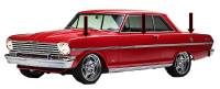 Body Peak Moldings | 1963-64 Nova SS | TW Enterprises | 32100
