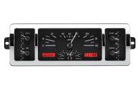 Dakota Digital VHX Gauge System Black Alloy Red