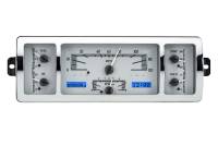 Dakota Digital VHX Gauge System Silver Alloy Blue