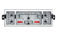 Dakota Digital VHX Gauge System Silver Alloy Red