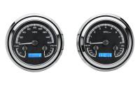 Dakota Digital VHX Gauge System Black Alloy Blue