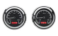 Dakota Digital VHX Gauge System Black Alloy Red