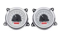 Dakota Digital VHX Gauge System Silver Alloy Red