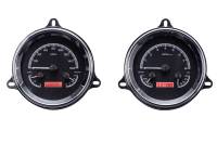 Dakota Digital VHX Gauge System Black Alloy Red
